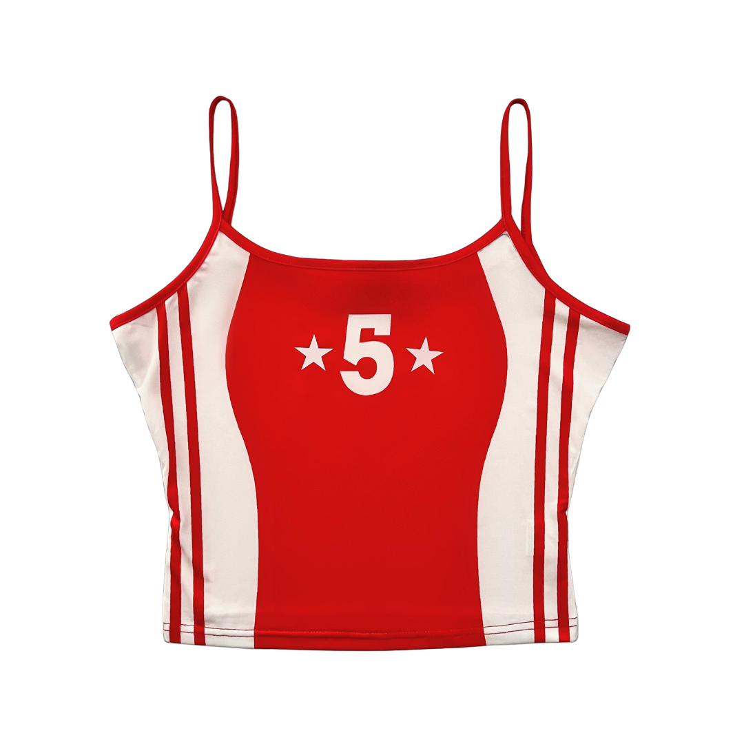 Girl'sGirl Red Striped Cami Top