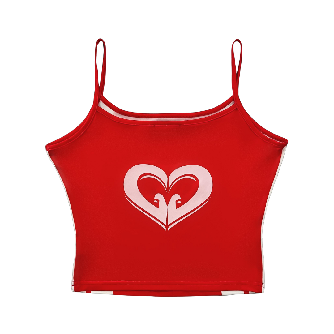 Girl'sGirl Red Striped Cami Top