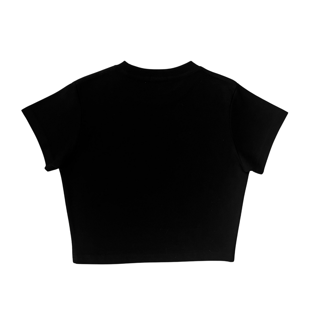 Girl'sGirl Doughnut Black Crop Top