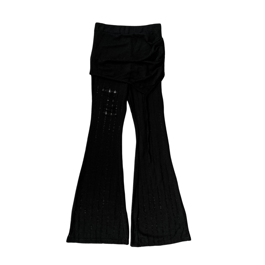 Girl'sGirl Lace Wide-Leg Flared Pants