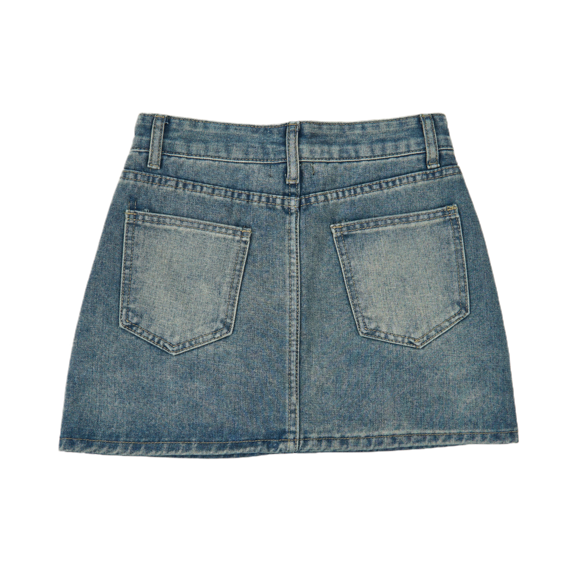 GG CNY Slim Fit Denim Mini Skirt