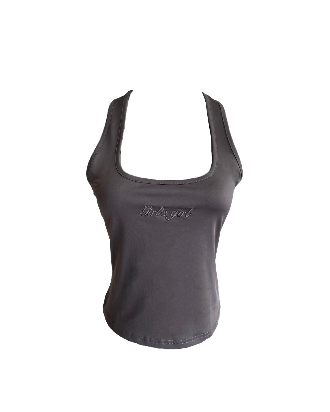 Girl'sGirl Grey Basic Tank Top