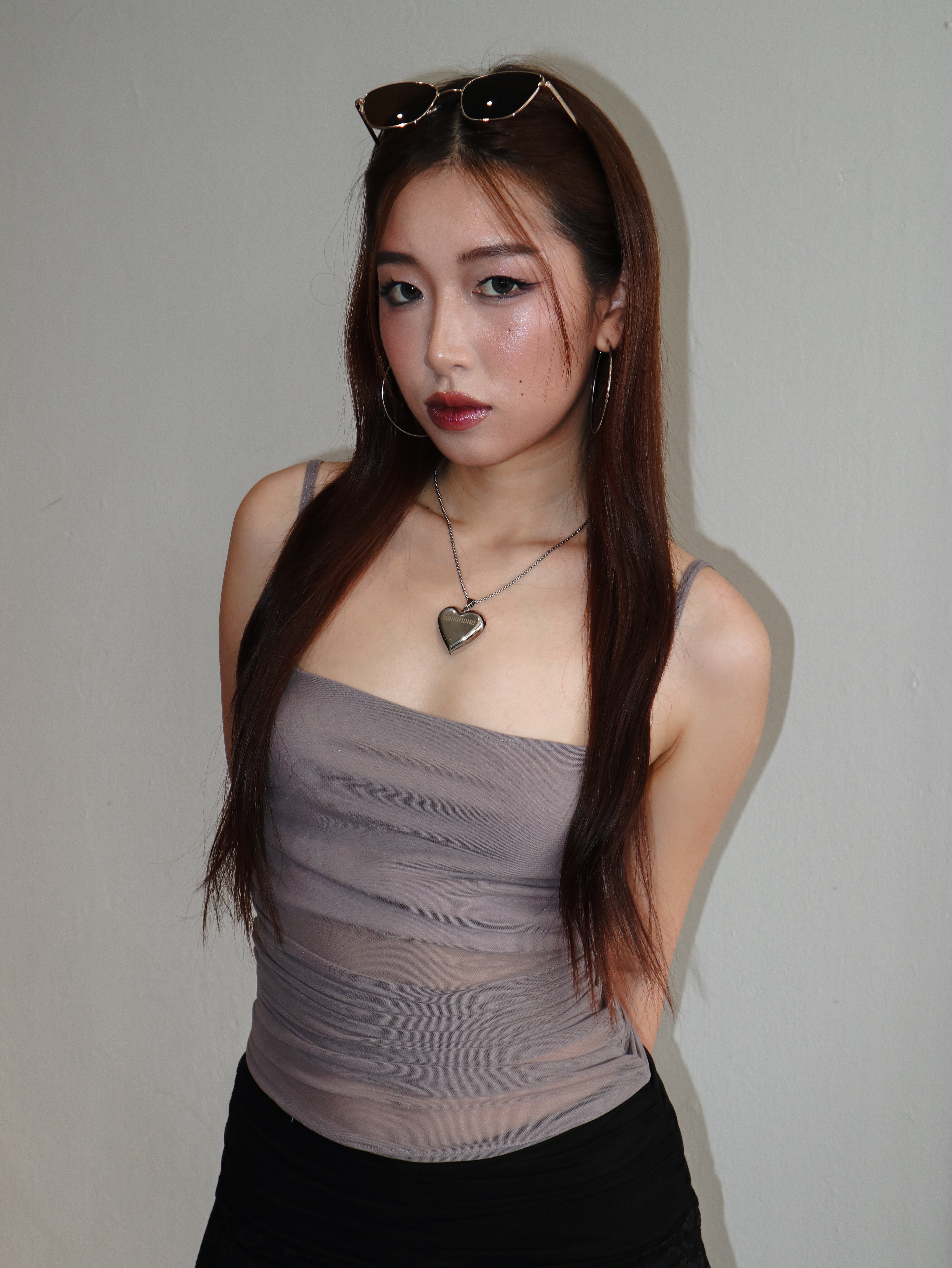 Purple Grey Camisole Top