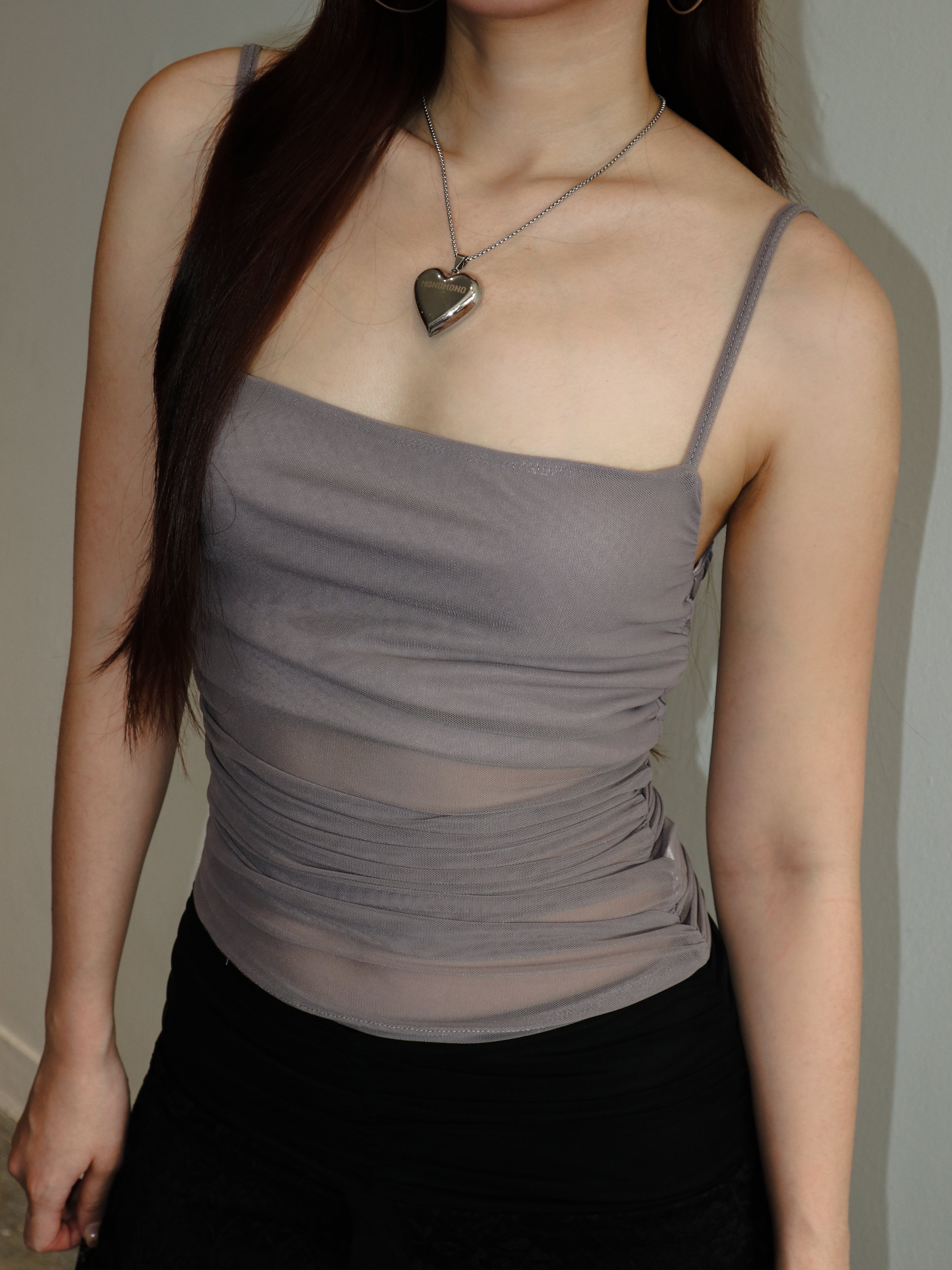 Purple Grey Camisole Top