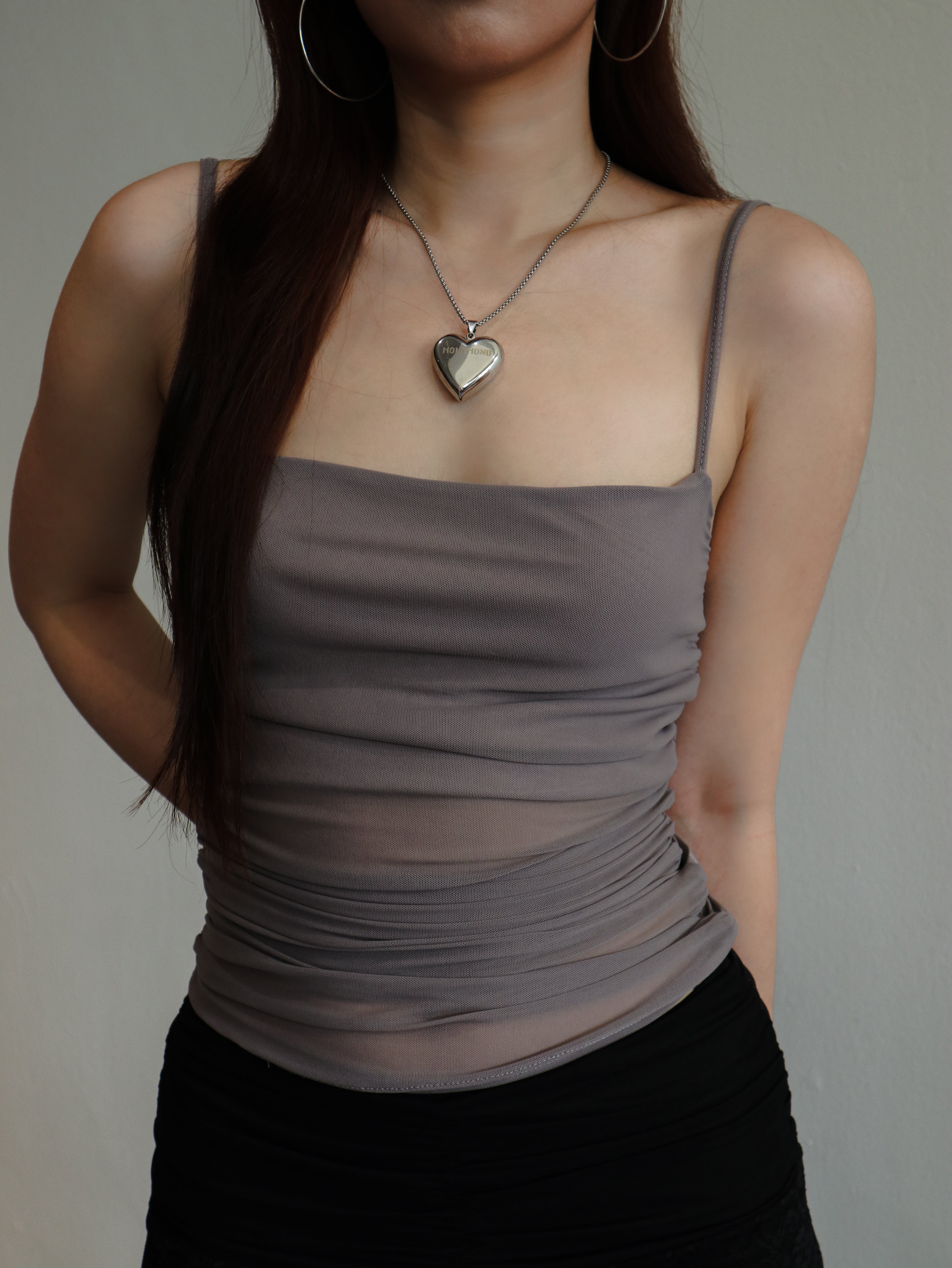 Purple Grey Camisole Top