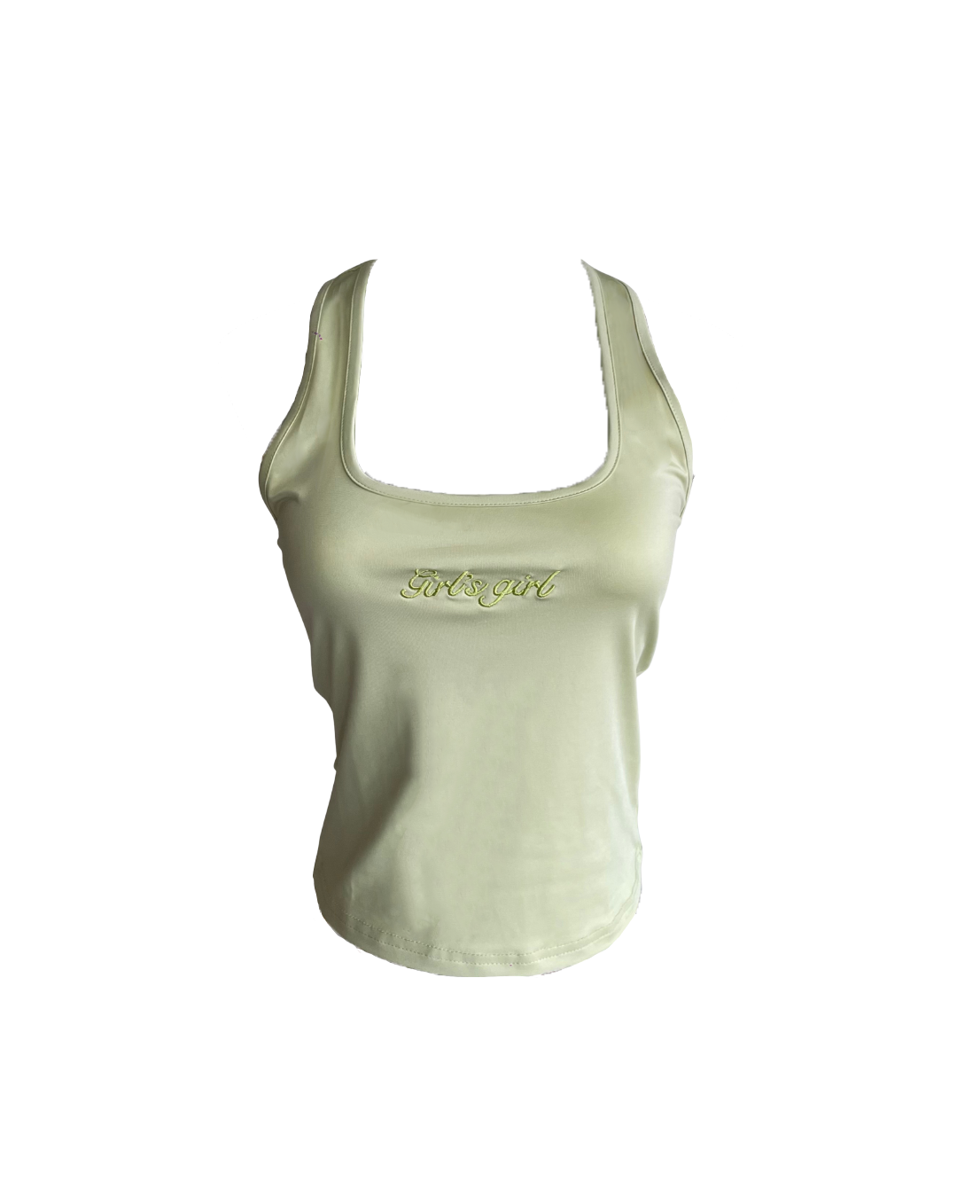 Girl'sGirl Olive Green Basic Tank Top
