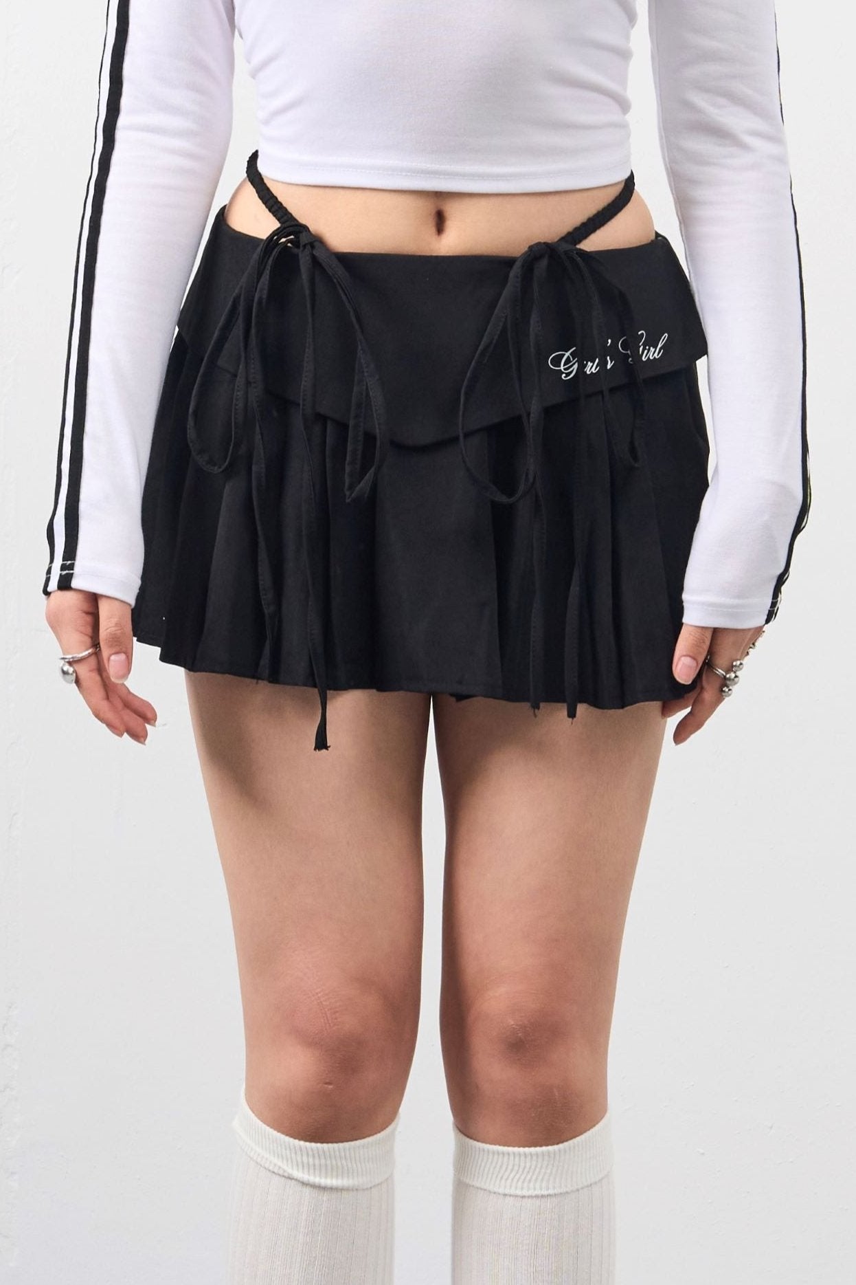 Girl'sGirl Rich Black Flare Skirt