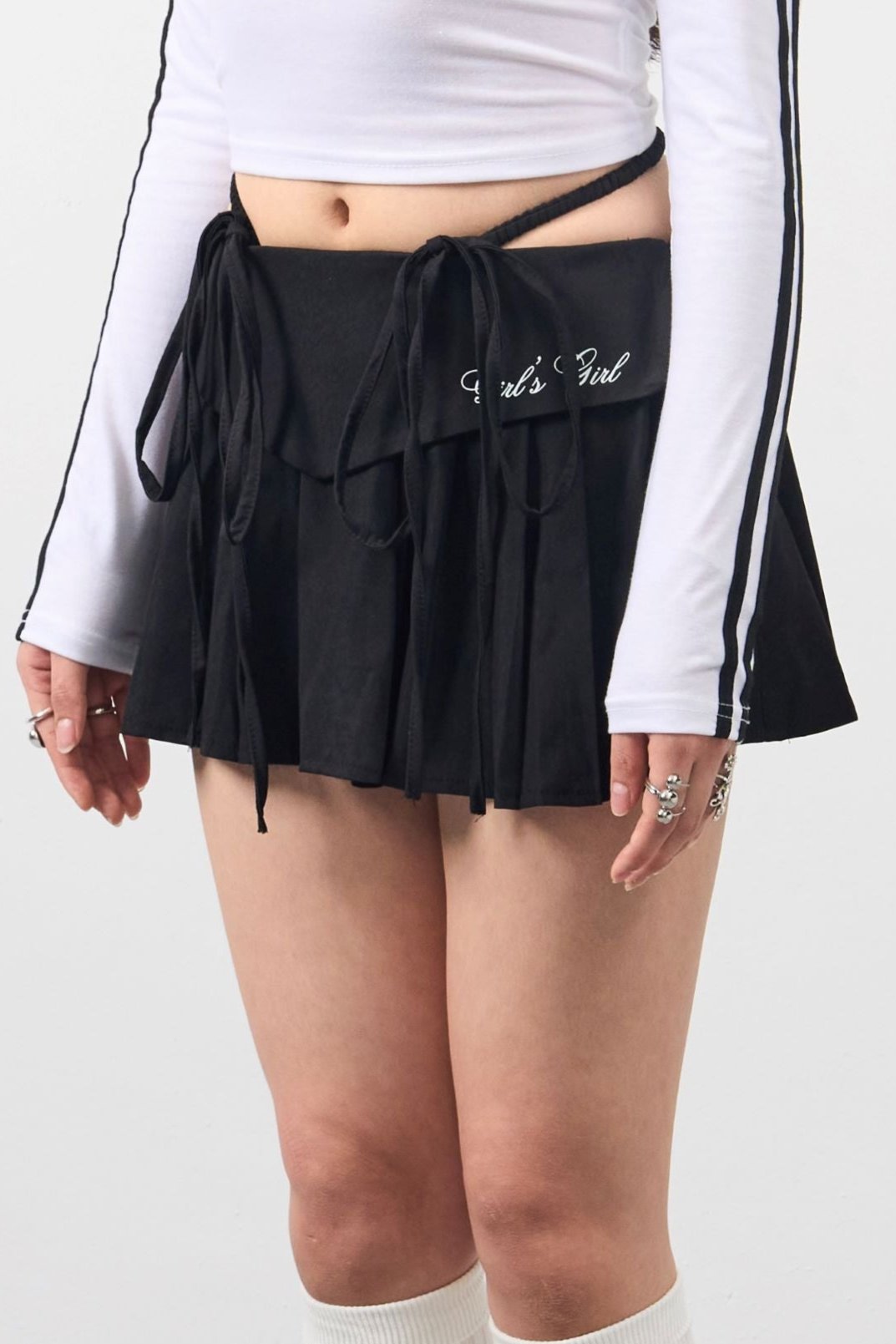 Girl'sGirl Rich Black Flare Skirt