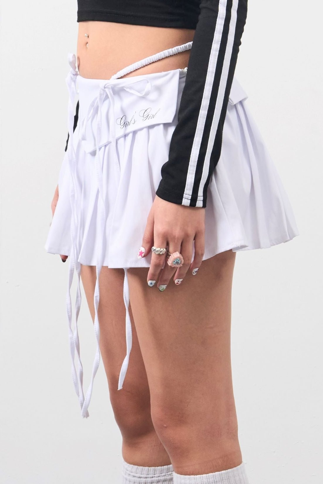 Girl'sGirl White Flare Skirt