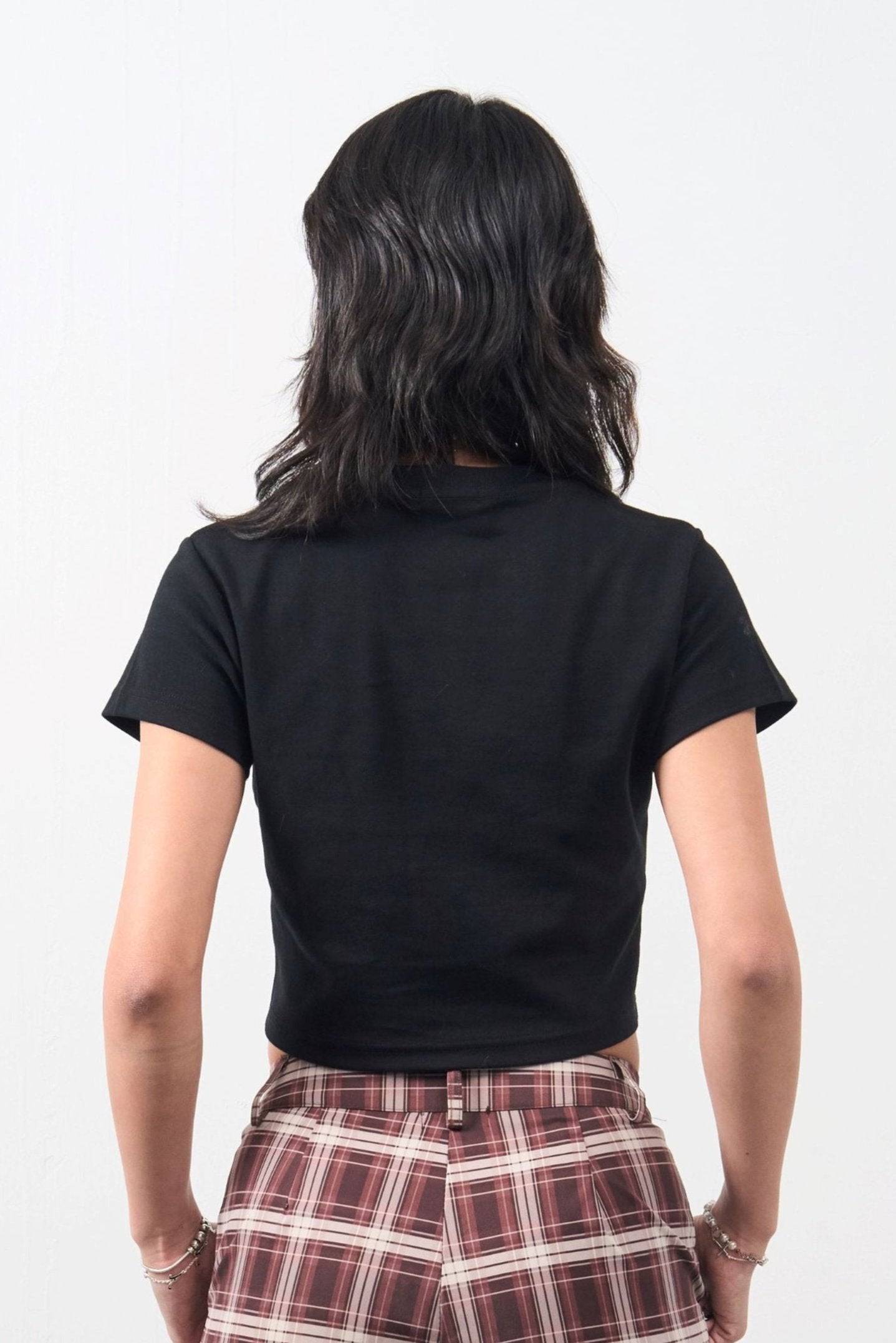 Girl'sGirl Doughnut Black Crop Top