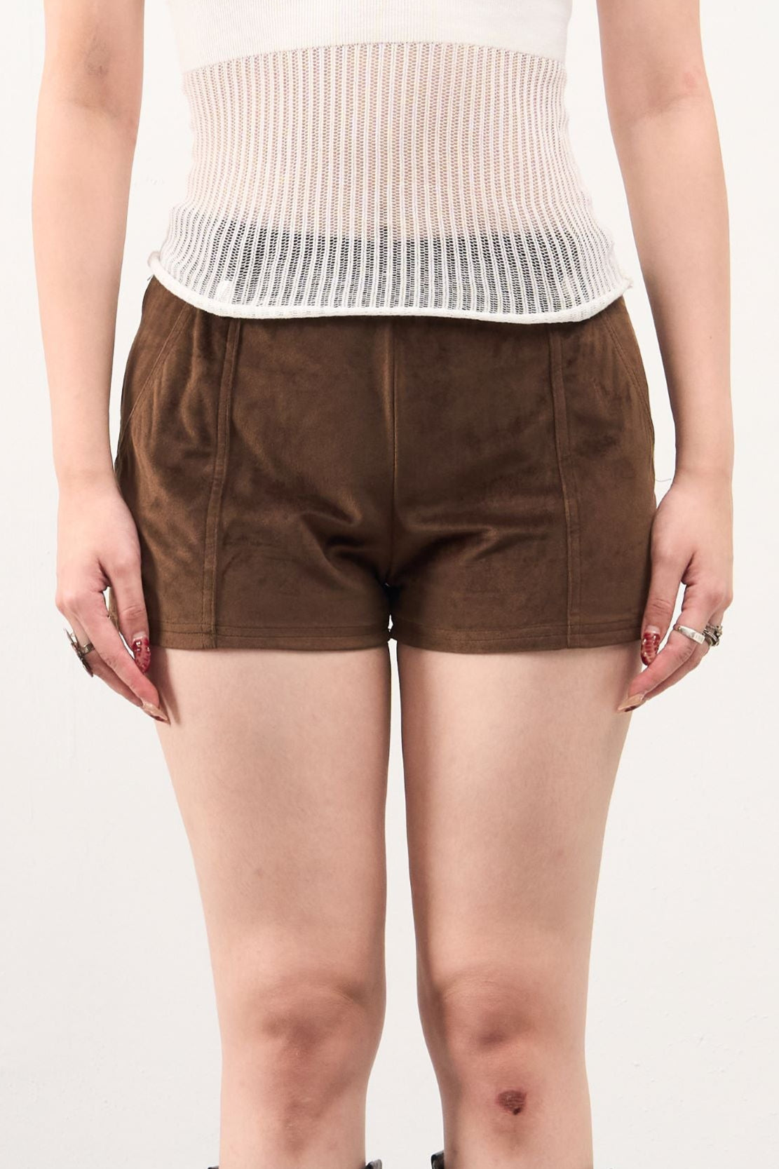 GG CNY Brown Short Pants