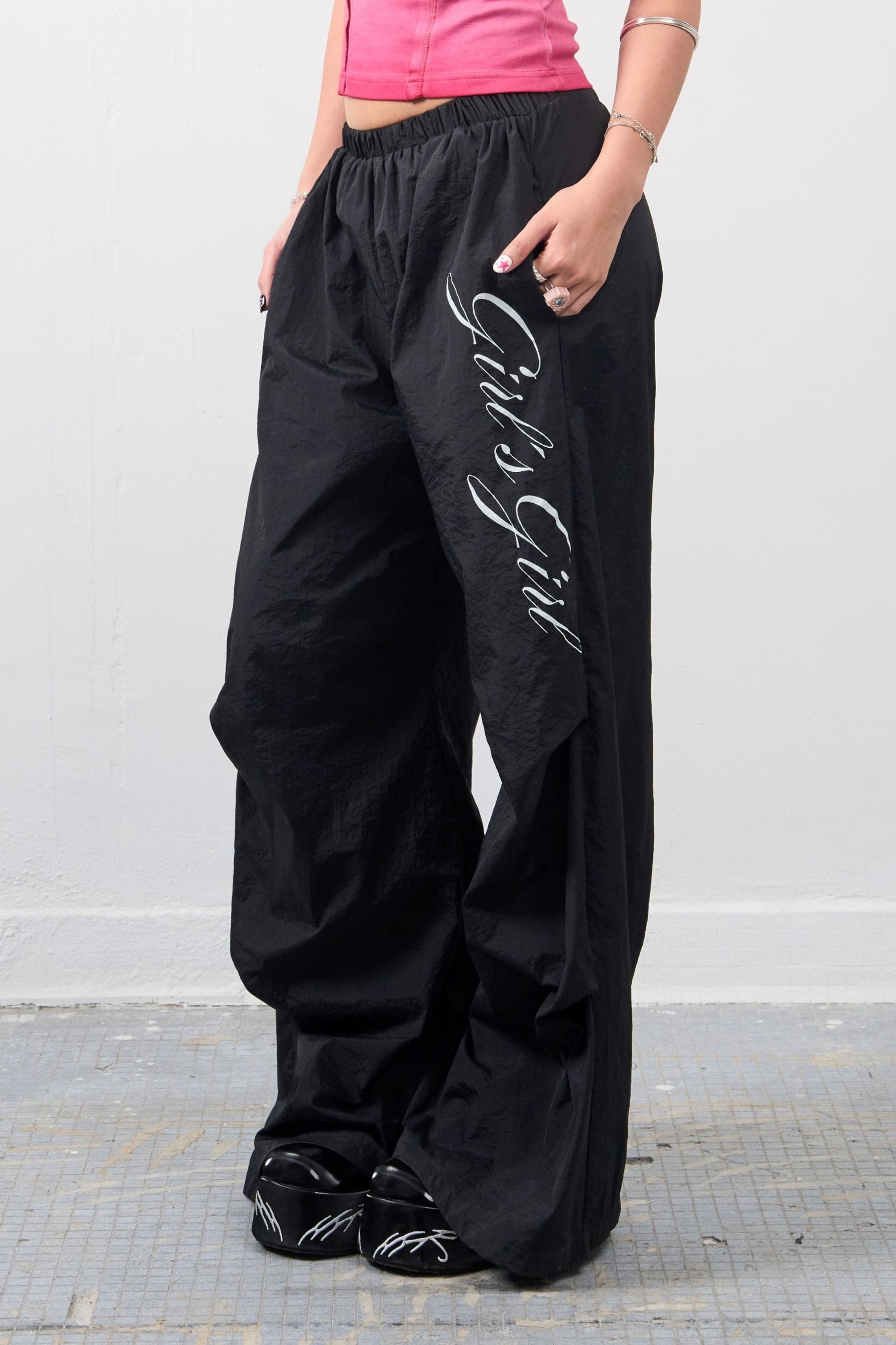 Girl'sGirl Classic Black Baggy pants