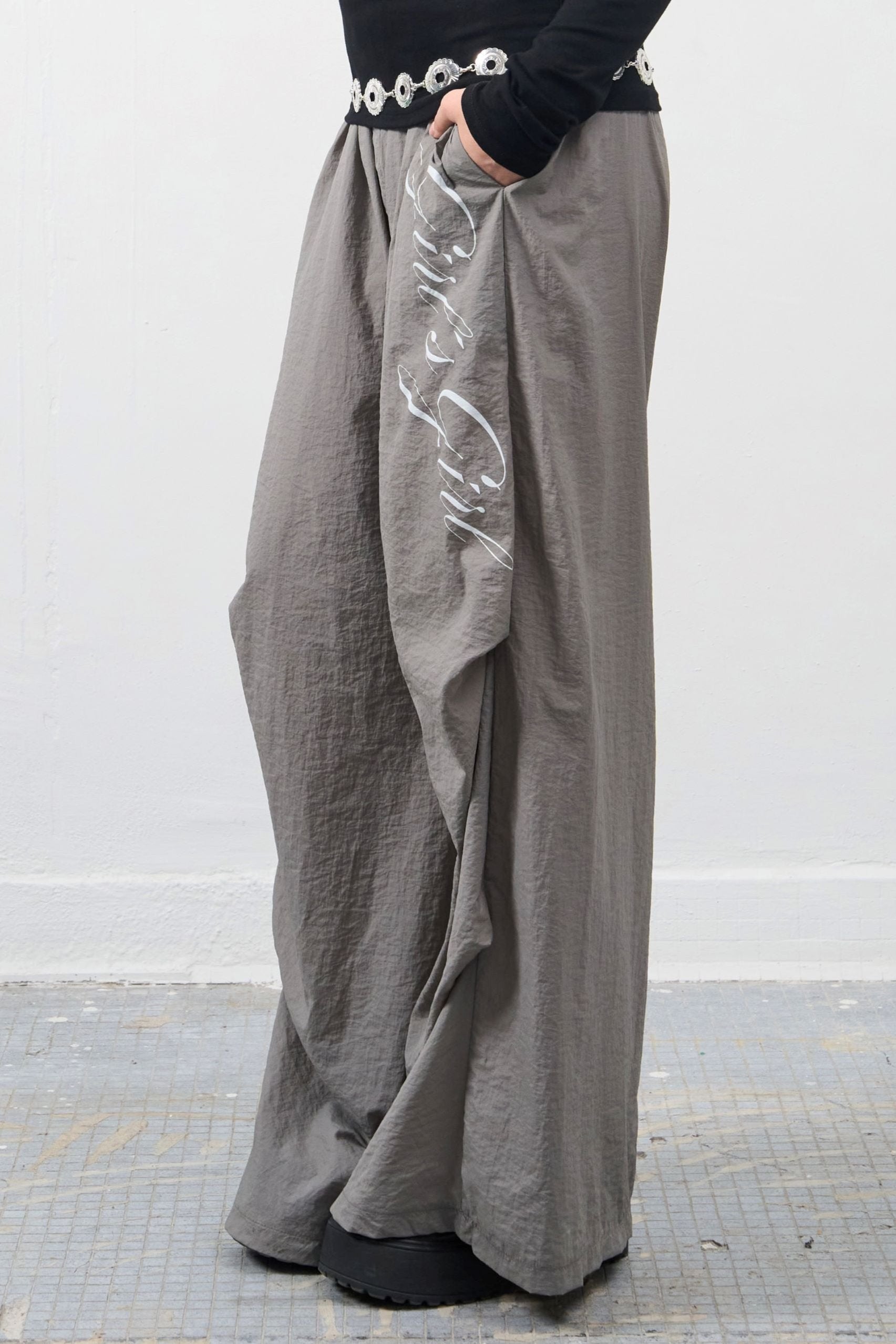 Girl'sGirl Smoke Grey Baggy Pants