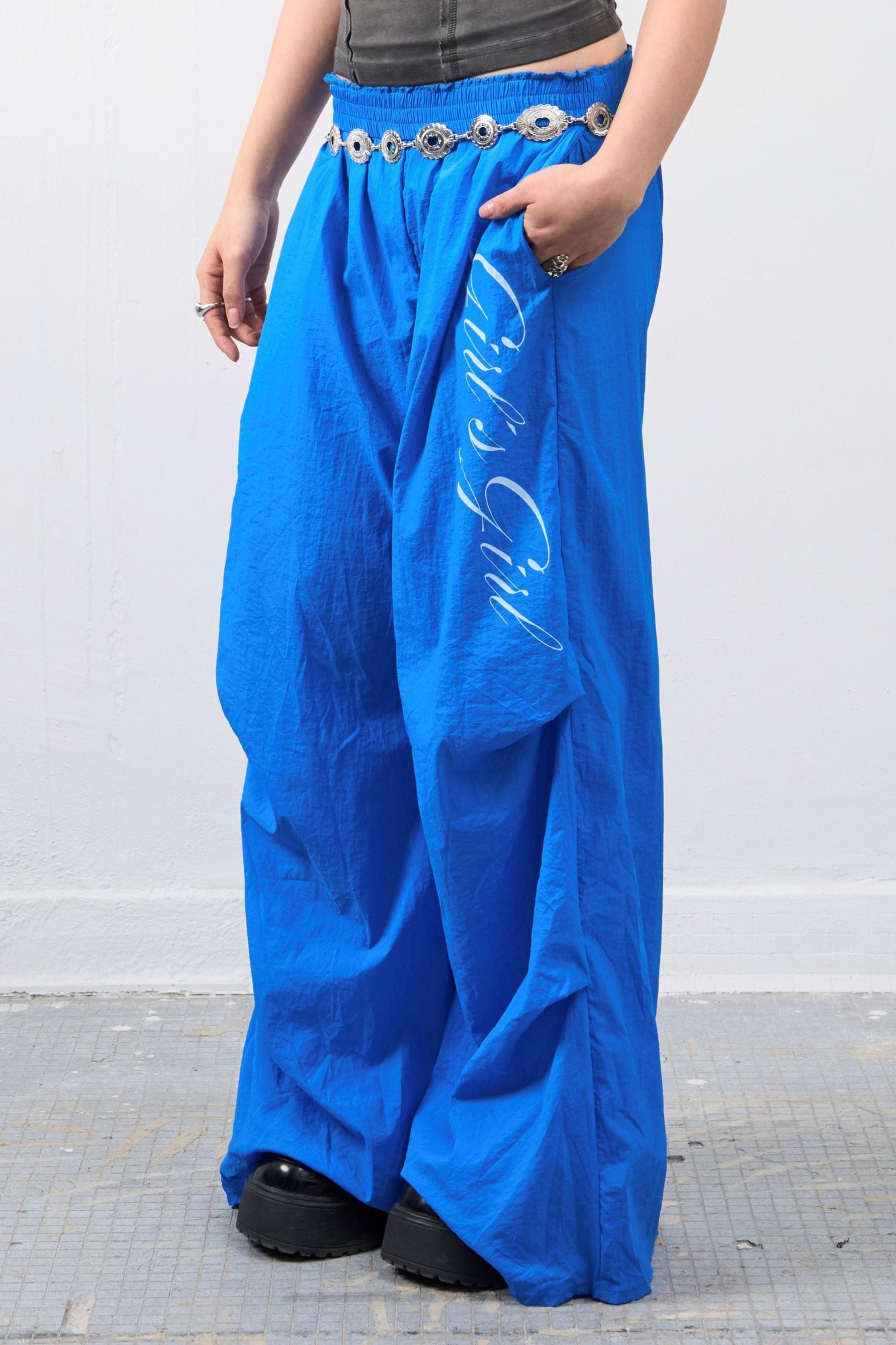 Girl'sGirl Luminous Blue Baggy Pants