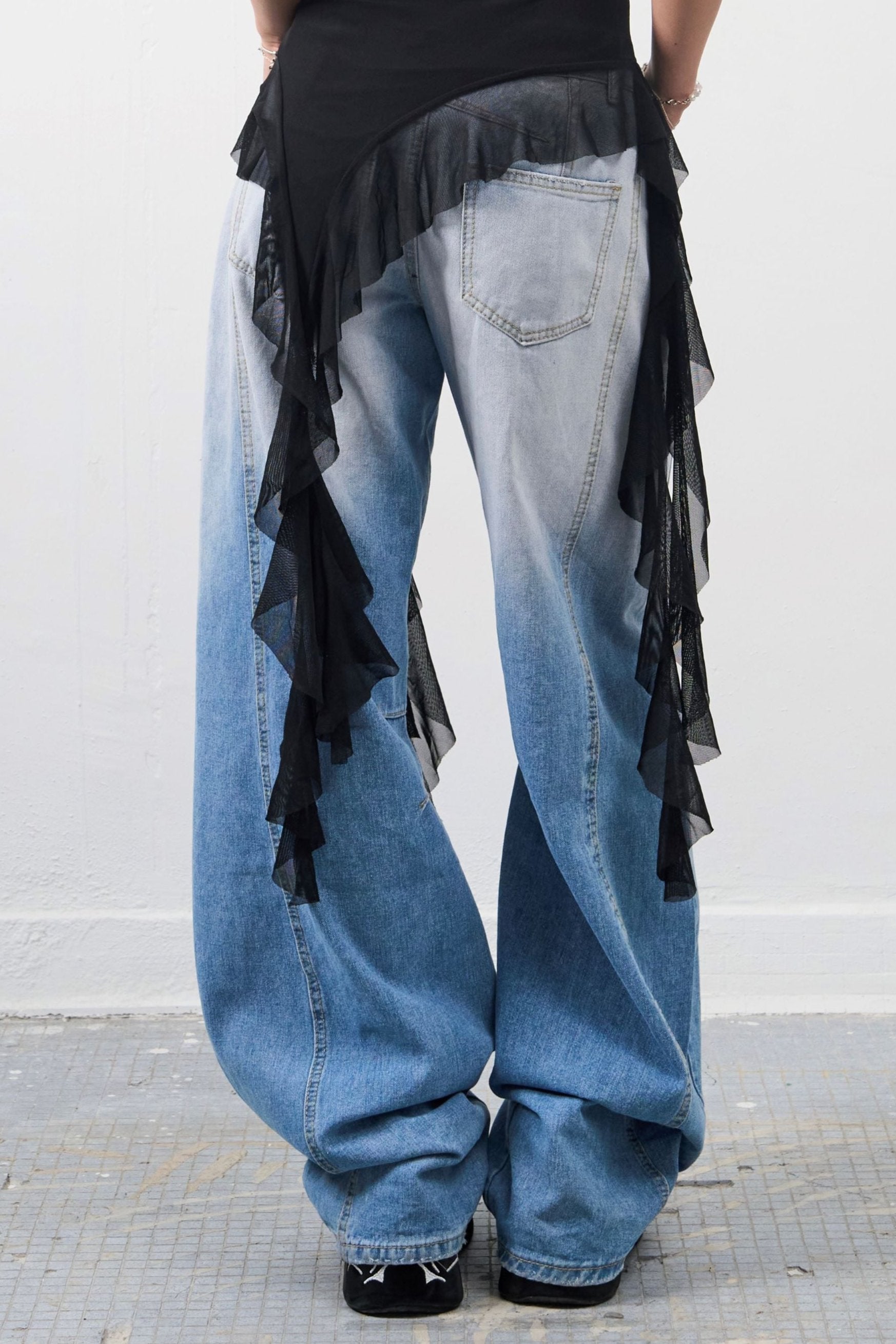 Girl'sGirl Retro Oversized Wide Leg Denim Pants