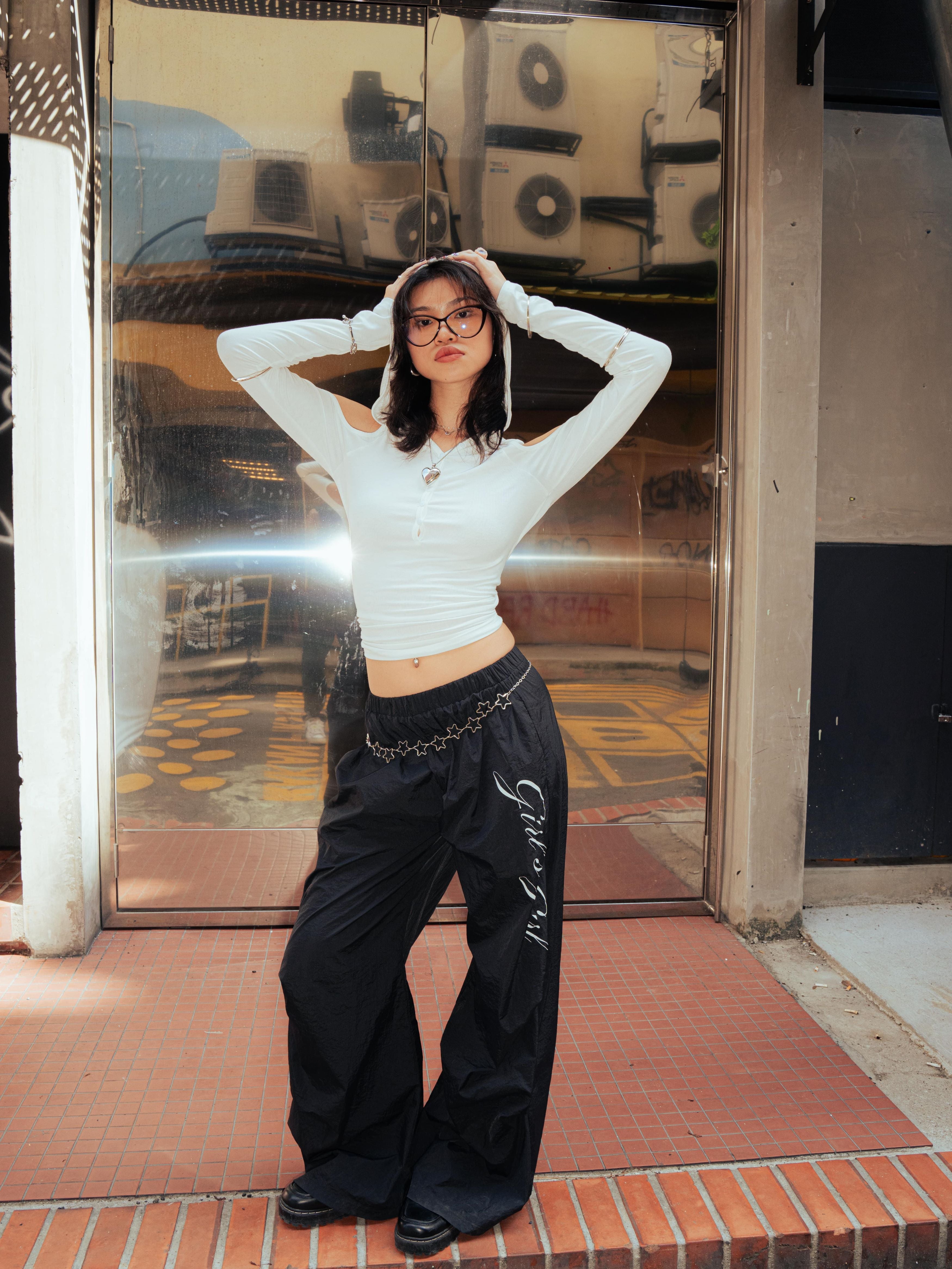 Girl'sGirl Classic Black Baggy pants