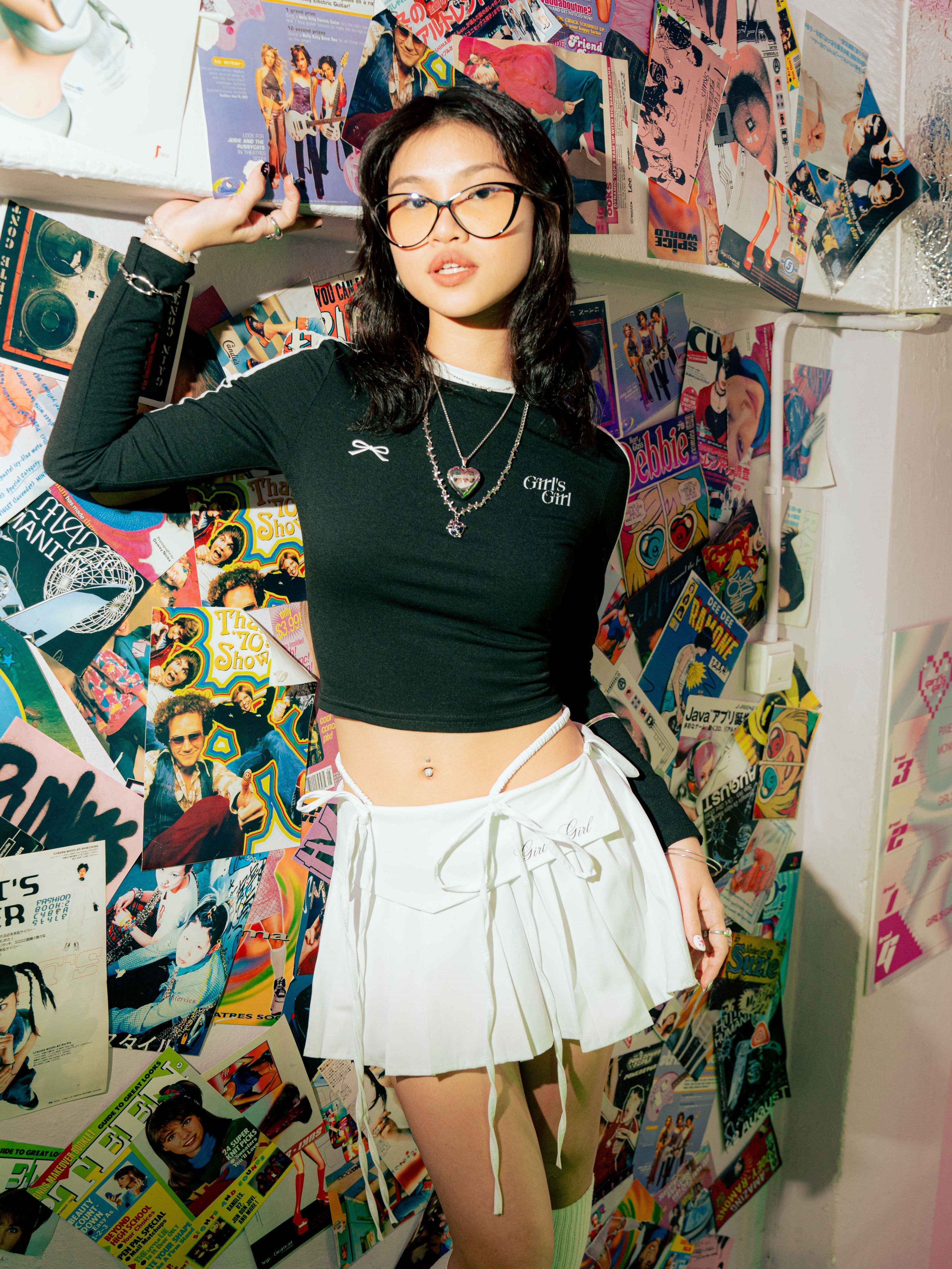 Girl'sGirl White Flare Skirt