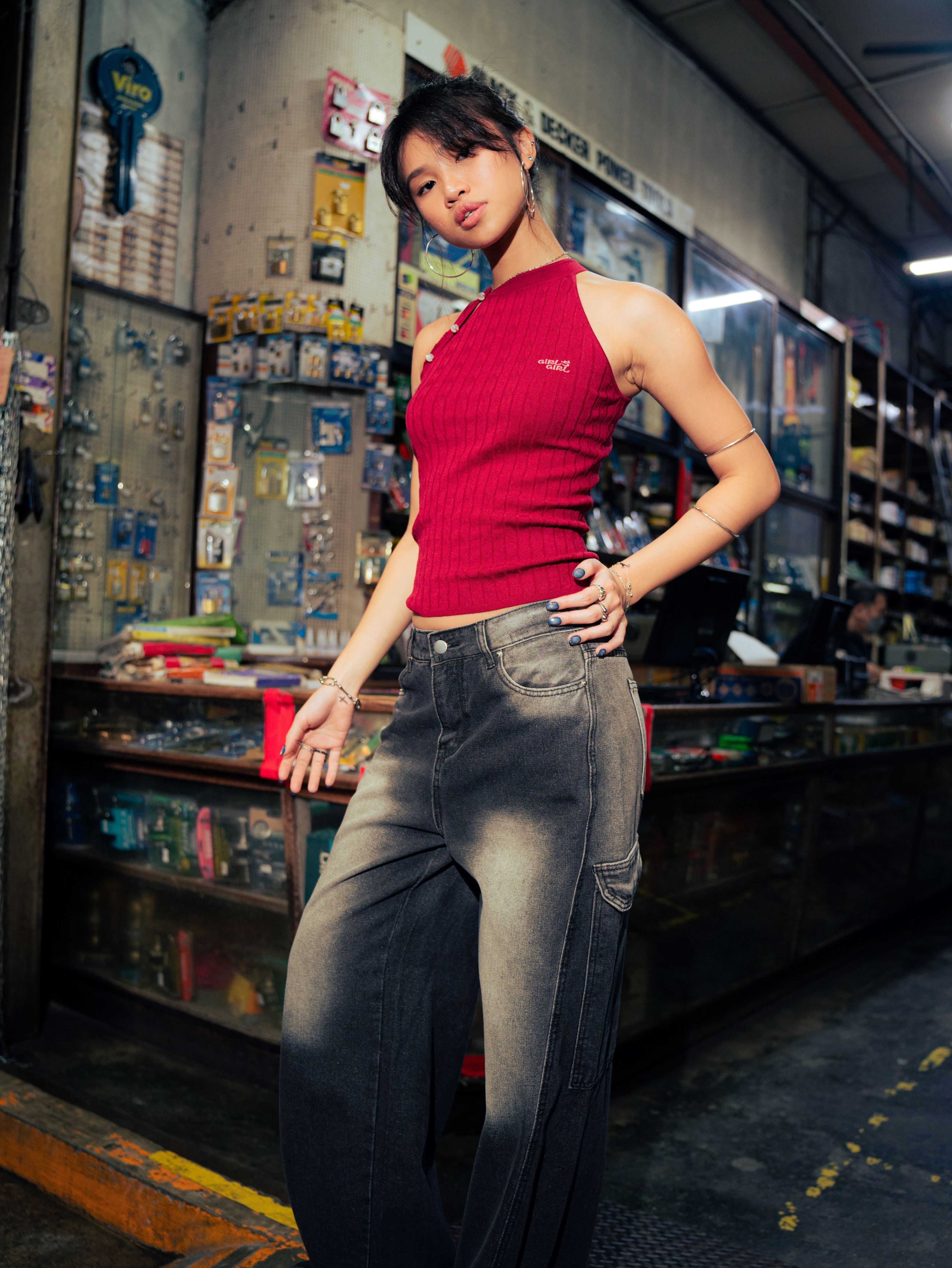 GG Black Baggy Pants