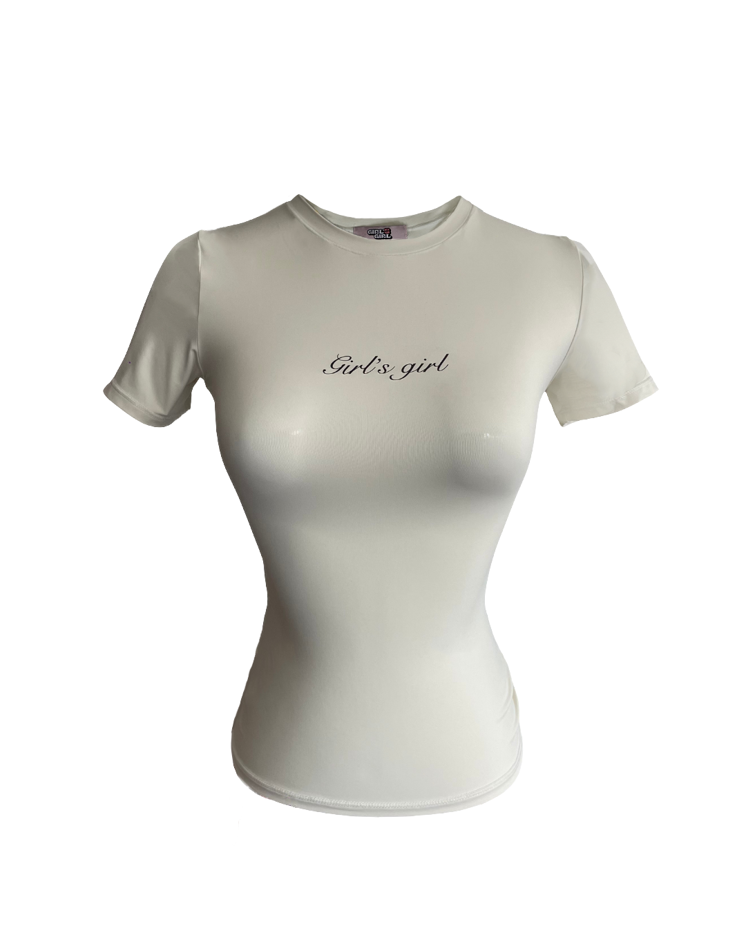 Girl'sGirl Beige Slim Fit Basic Top