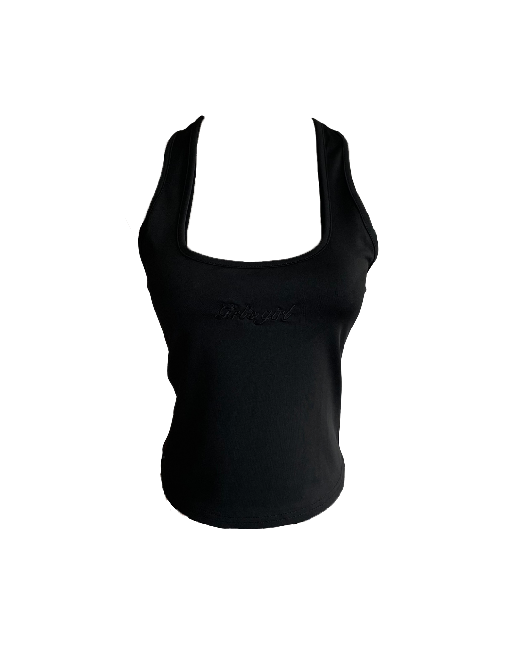 Girl'sGirl Black Basic Tank Top