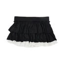 GG Black White Mini Flared Skirt