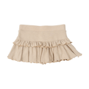 GG Beige Mini Flared Skirt