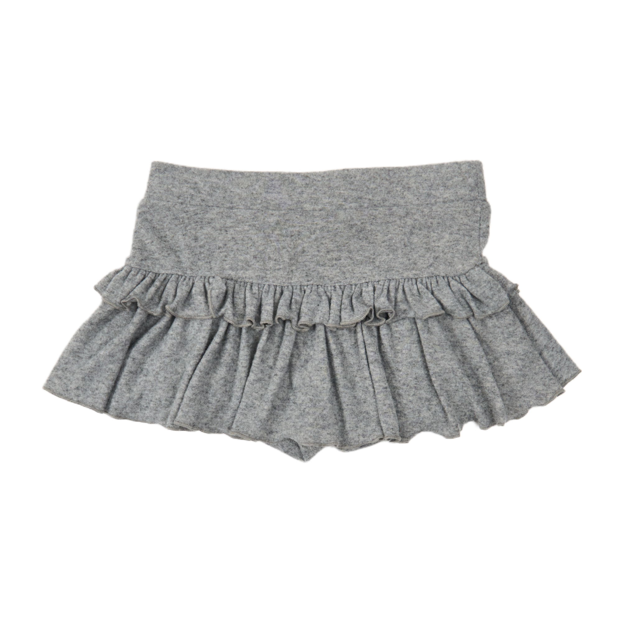GG Grey Mini Flared Skirt