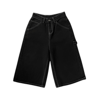 Girl'sGirl Charcoal Denim Jorts