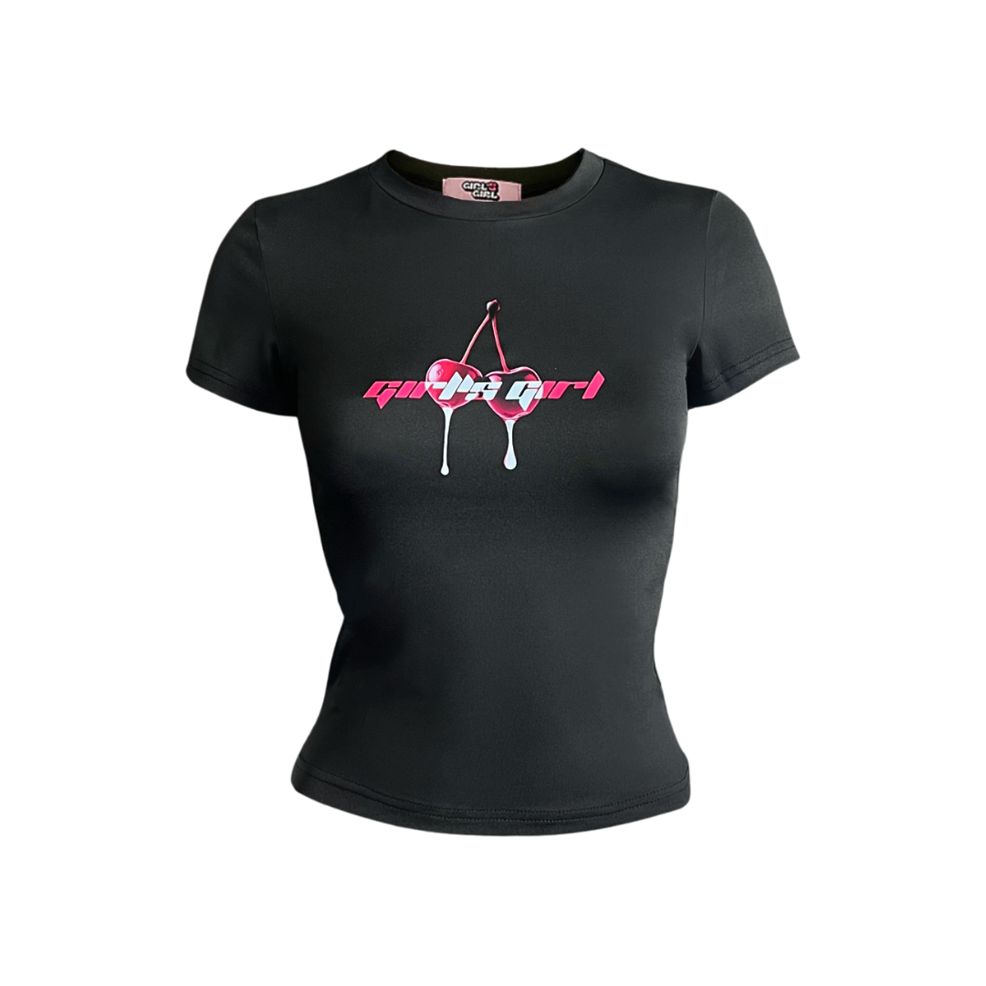 Girl'sGirl Black Slim Fit Top