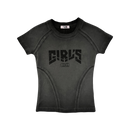 Girl'sGirl Greyish Black Basic Top