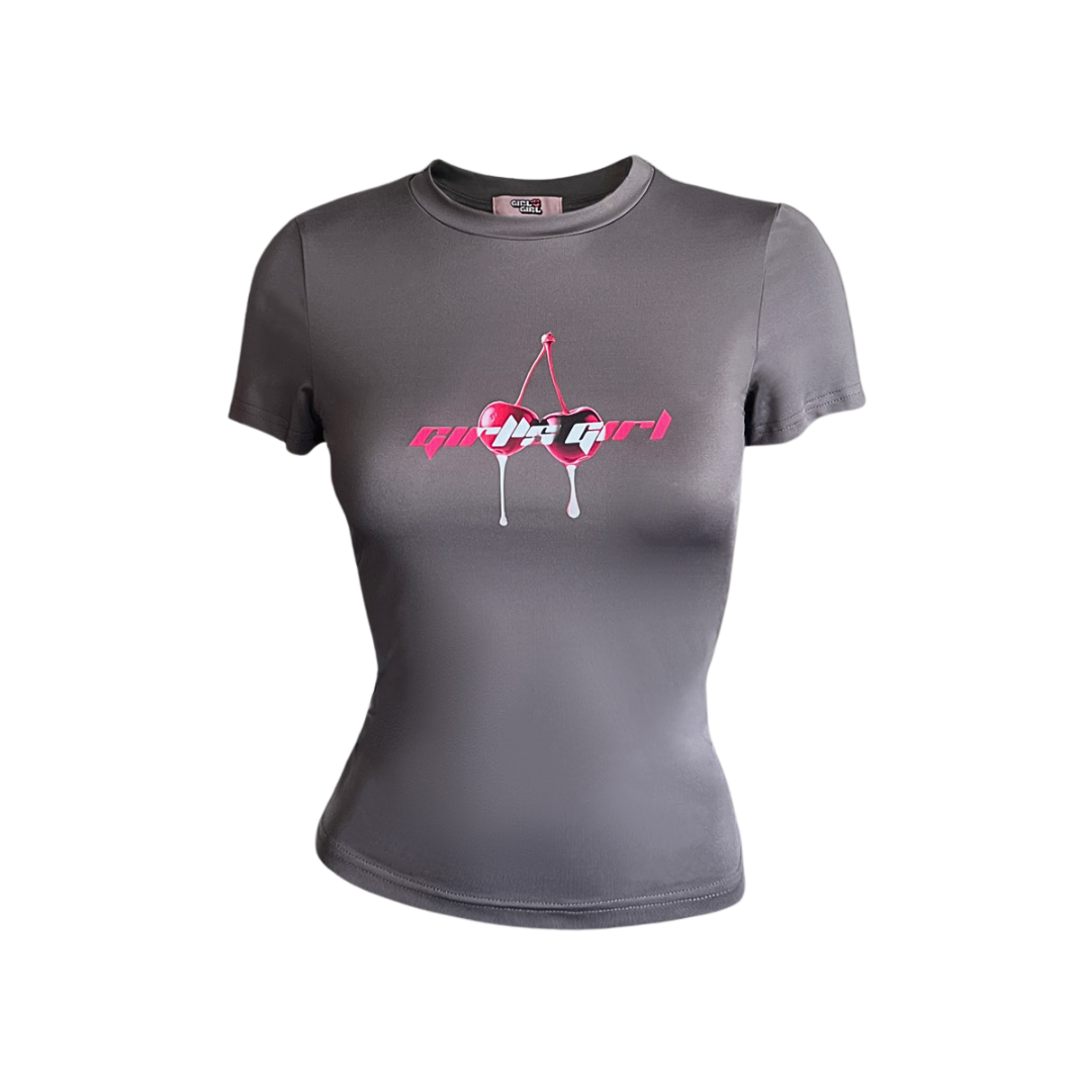 Girl'sGirl Grey Slim Fit Top