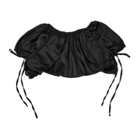 GG CNY Black Ruffle Mini Skirt