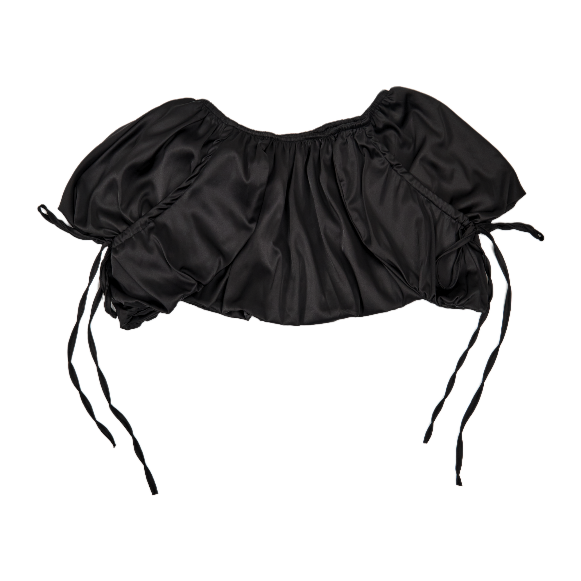 GG CNY Black Ruffle Mini Skirt