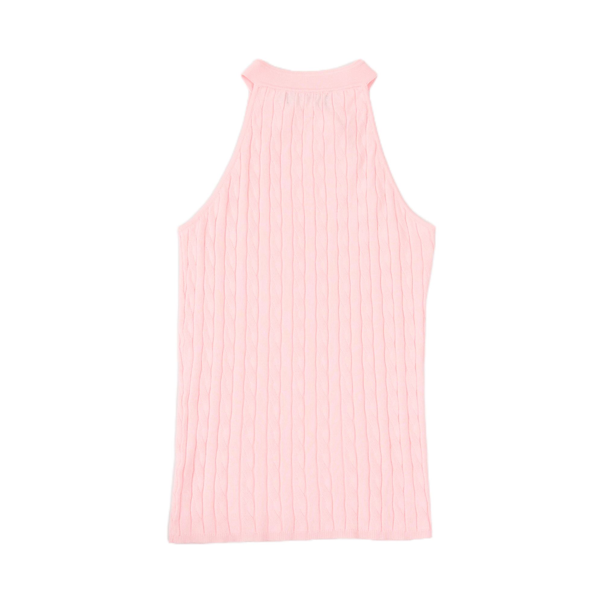 GG CNY Pink Mandarin Oriental Button Tank Top