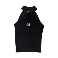 GG CNY Black Bow Front Tank Top