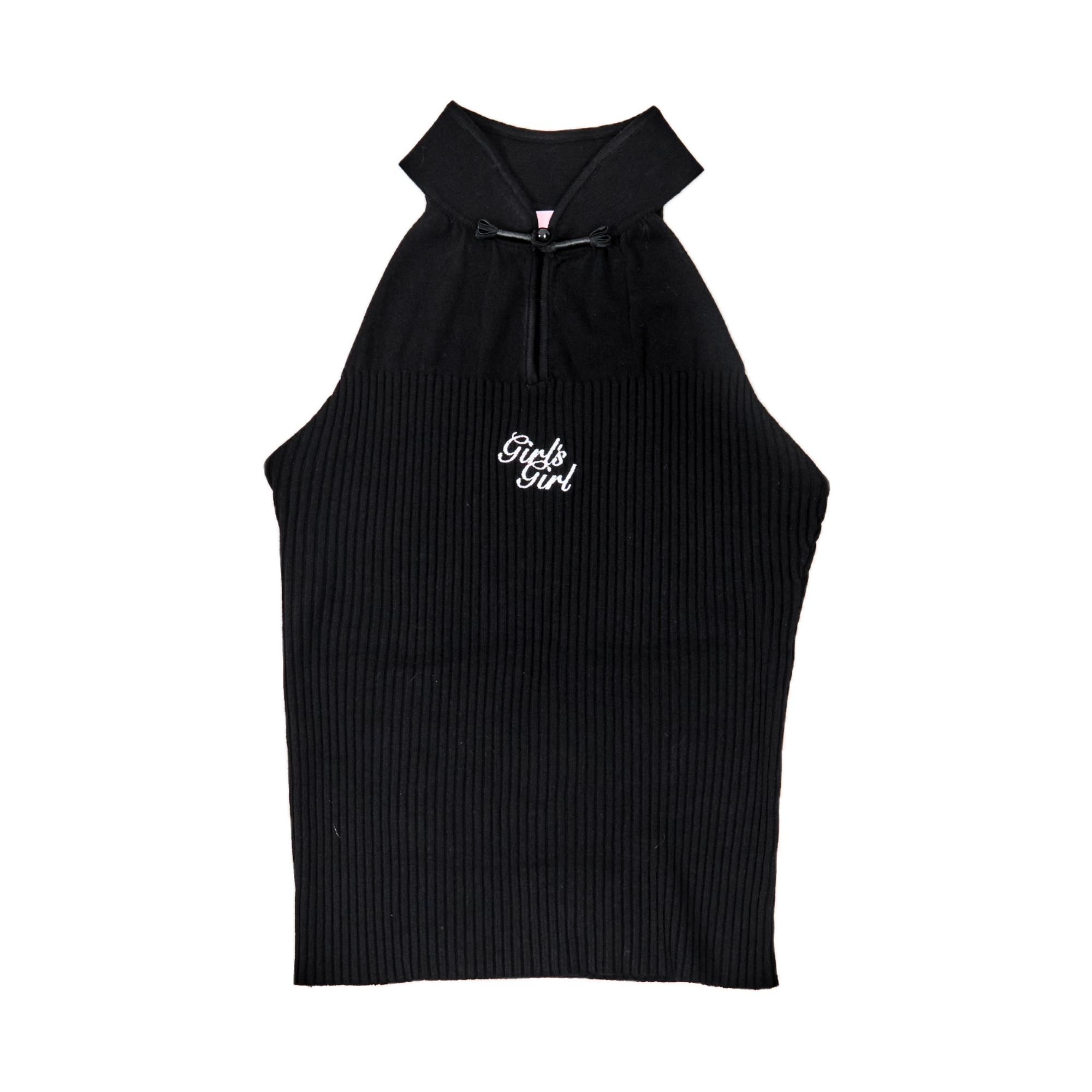 GG CNY Black Bow Front Tank Top