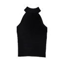 GG CNY Black Bow Front Tank Top