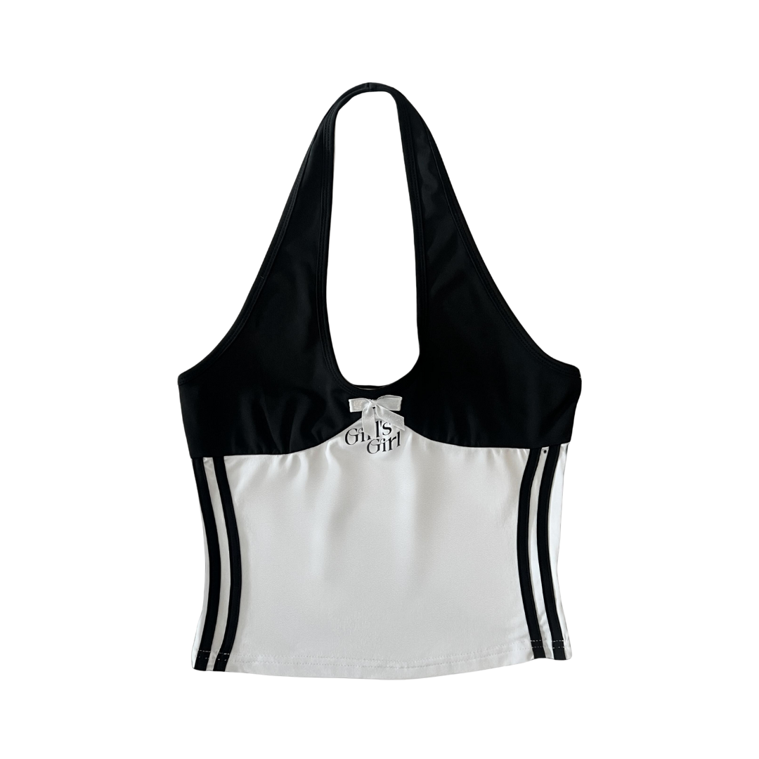 Girl'sGirl Round Neck Halter Top