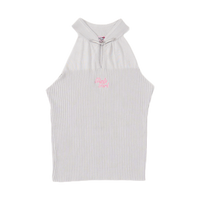 GG CNY Grey Bow Front Tank Top
