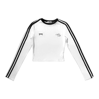 Girl'sGirl Striped White Long Sleeves