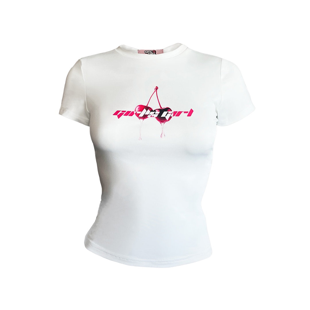 Girl'sGirl White Slim Fit Top