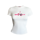 Girl'sGirl White Slim Fit Top