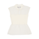 GG CNY White Knitted Sleeveless Top