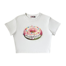 Girl'sGirl Doughnut White Crop Top