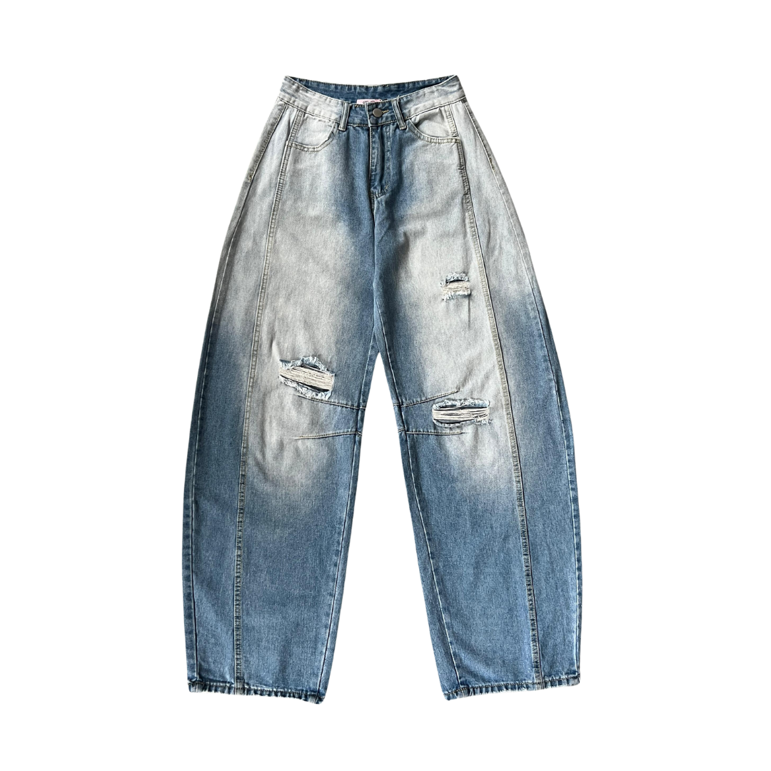 Girl'sGirl Retro Oversized Wide Leg Denim Pants