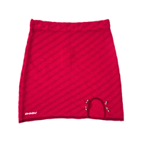 GG CNY Red Chinese Retro Short Skirt