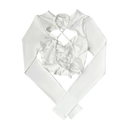 Girl'sGirl White Backless Long Sleeve