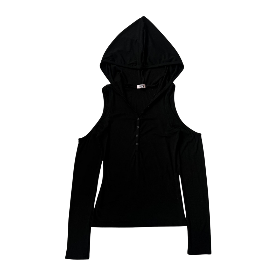 Girl'sGirl Black Hooded Long Sleeve