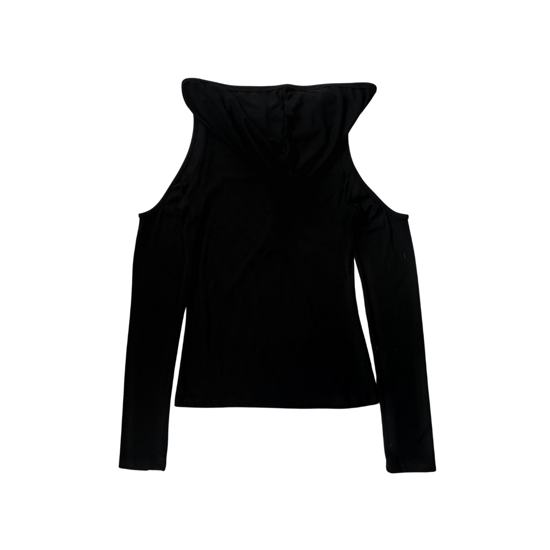 Girl'sGirl Black Hooded Long Sleeve