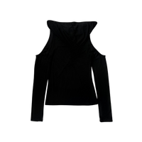 Girl'sGirl Black Hooded Long Sleeve